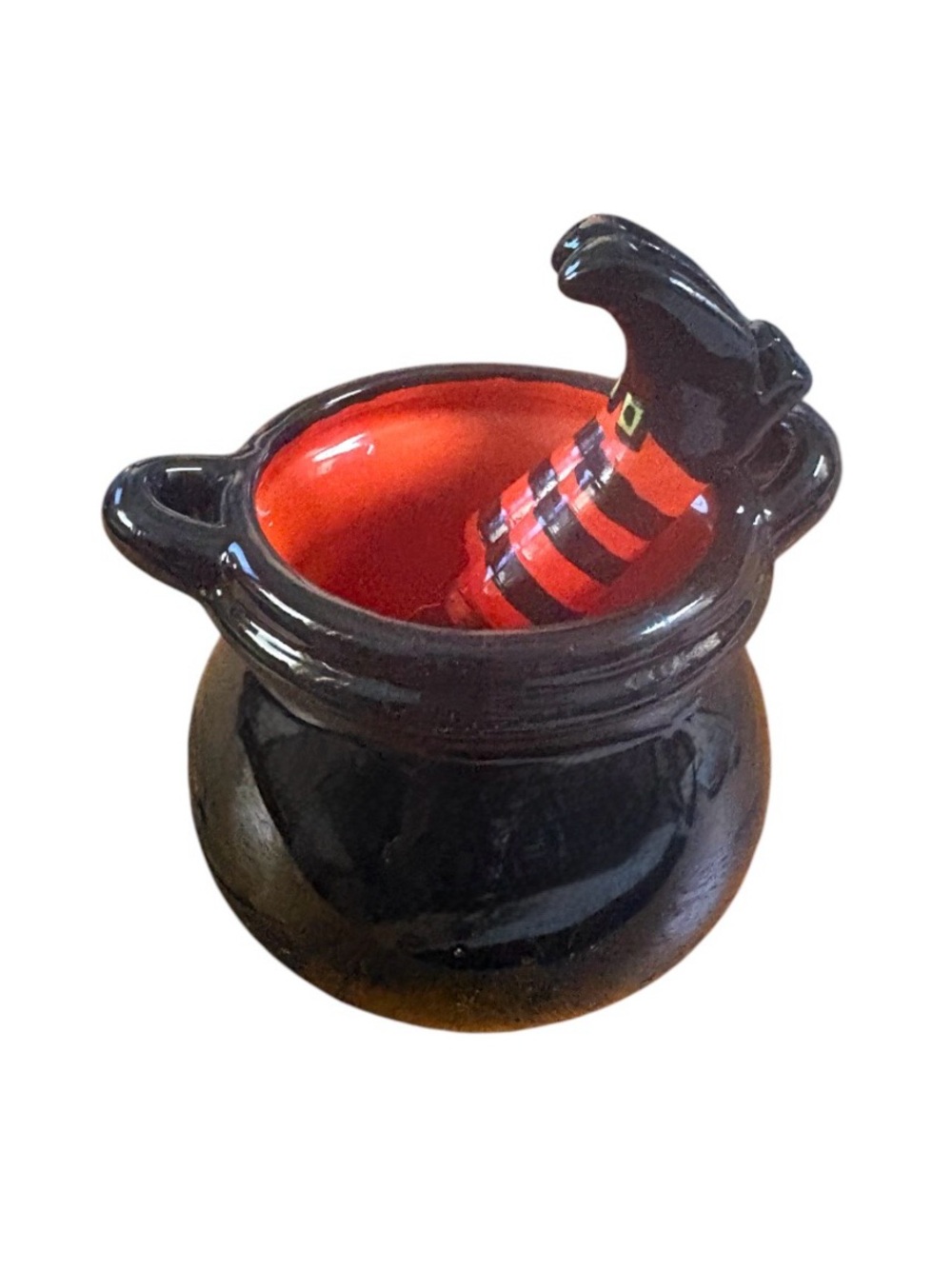 HALLOWEEN➕Caldron Dip Bowl & Witch Spreader Set